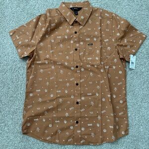 RVCA Tan Kimura Short Sleeve Shirt